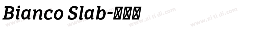 Bianco Slab字体转换